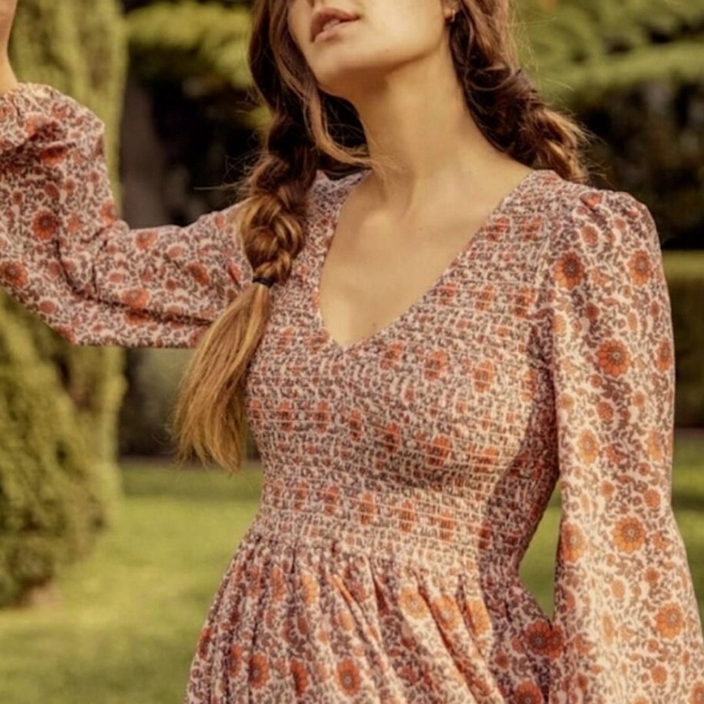 🛑SOLD🛑Christy Dawn The Aimee Dress in Golden Sunflower  Size XS/S - Picture 15 of 16